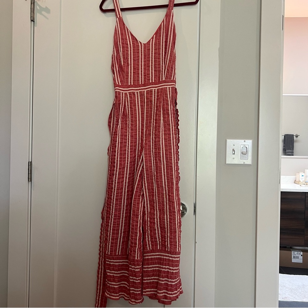 Lost + Wander Red and White Striped Garment